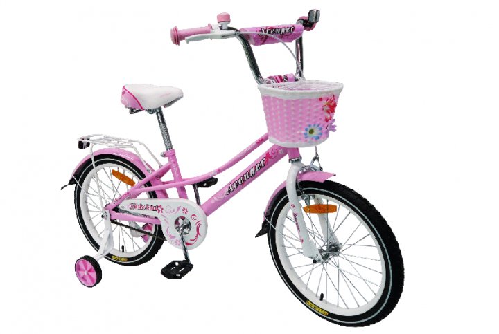 Велосипед 16" AVENGER LITTLE STAR, розовый/белый