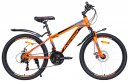 Велосипед 24" AVENGER C243D, оранжевый неон/ голубой, 13"