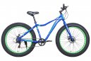 Велосипед 26" AVENGER FAT C262D, синий/зеленый неон